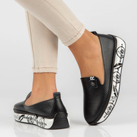 Leather shoes Filippo DP4409/23 BK black