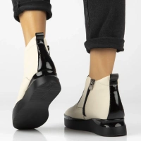 Leather ankle boots Filippo DBT7392/25 BE beige