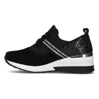 Skórzane sneakersy Filippo DP1388/21 BK czarne