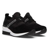 Skórzane sneakersy Filippo DP1388/21 BK czarne