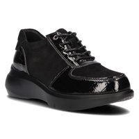 Skórzane sneakersy Filippo DP3168/21 BK czarne