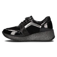 Skórzane sneakersy Filippo DP3189/21 BK czarne